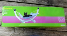 Kerbl Helgoland - Hängematte mit Holzgestell - für Katzen - 90 x 47 x 44,5 cm