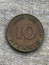 10 Pfennig Münze 1950, F