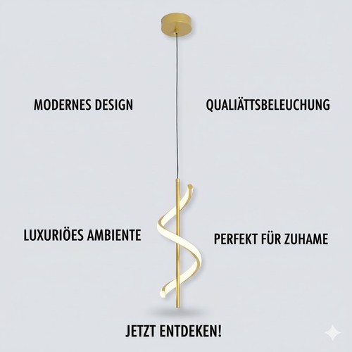 Led pendelleuchte spiral - led,