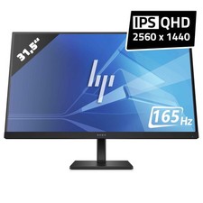 HP Omen 32q Gaming Monitor 31,5 Zoll 2560x1440 WQHD IPS 1ms Schwarz Bildschirm