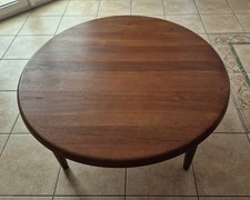 Großer massiver Teak Holz Tisch im skandinavischen Stil 70er