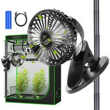 360° Drehung 3-Stufen Grow Ventilator Flexibler Schwenkbar Zelt Grow Box Fan DHL