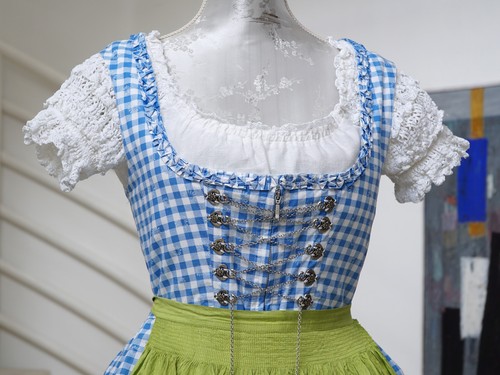 Vintage steindl dirndl blau - dirndl,