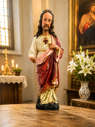 Heiligenfigur skulptur jesus - heiligenfigur,