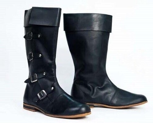 Mittelalter leder lang - leder, stiefel