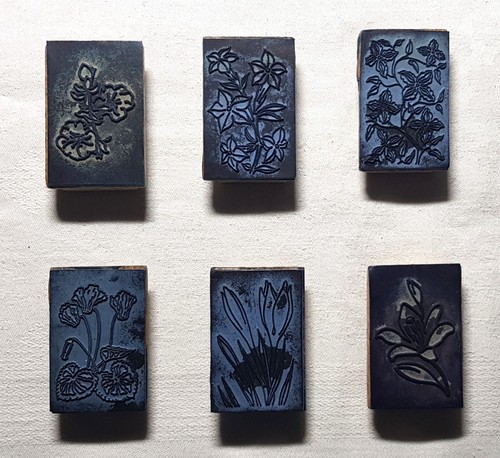 Ddr kinderstempel blumen - 6x,