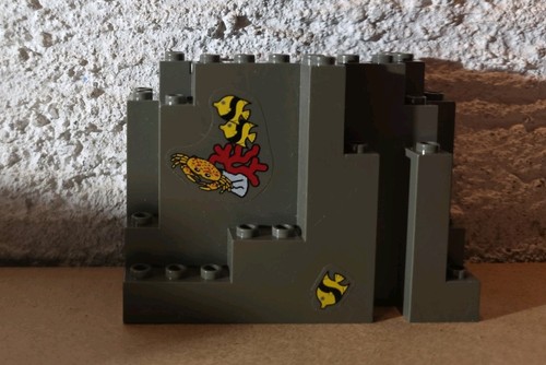 Lego paneel x 6 - 10, felsen