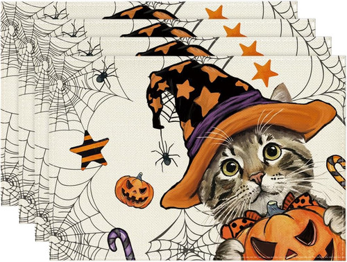 Katze kürbisse halloween - katze,