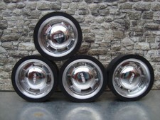 1:18 Ford Chrom Old School Echt Alu Felgen Audi VW Mercedes Opel BMW Tuning