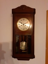 Regulator Wanduhr Pendeluhr(Pfeilkreuz) Antiquität Alt Antik Holzkasten