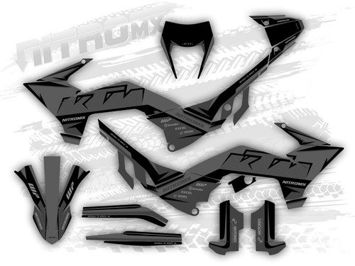 Grafik set passend ktm - set,