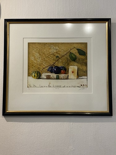 Herz farbradierung - herz, as.