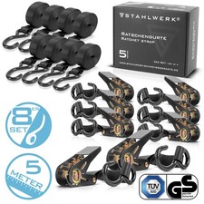 STAHLWERK Ratschengurt 8er Set