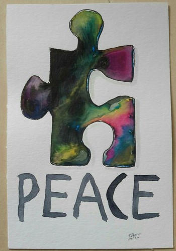Original aquarell zeichnung - aquarell,
