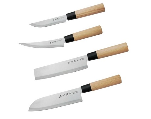 Asiamesser mit holzgriff - mit,