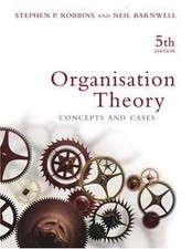 Organisation Theory: Concepts and Cases von Stephen Robbins | Buch | Zustand gut