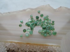 Posten echte Smaragde rund facettiert