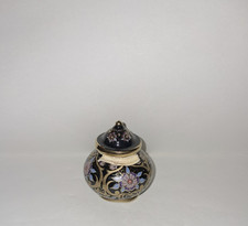 Azzaro Parfum Flakon Emaille Cloisonné Dose ohne Inhalt, ca. 7 cm hoch