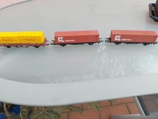 3 H0 Containerwagen und 1