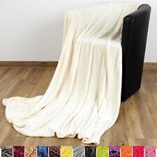 Kuscheldecke S - XXL Flauschdecke Wohndecke Sofadecke Tagesdecke Decke Plaid Uni