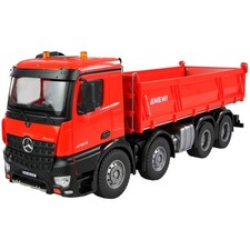Amewi Mercedes-Benz Arocs 8x4/4 4WD Muldenkipper rot 1:18 RTR RC Lastwagen Auto