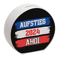 Kiel Aufstieg 2024 Spardose mit Spruch Ahoi
