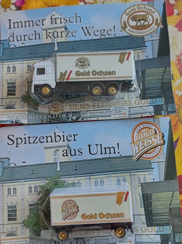Modellautos werbetrucks gold - modellautos,