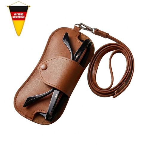 Leder brillenetui weich - leder,