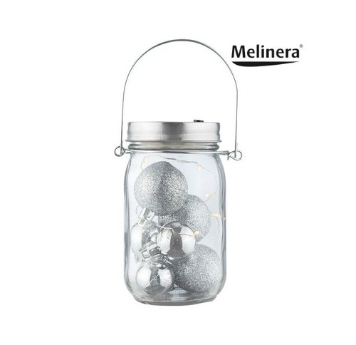 Led windlicht aus glas - glas, kugeln