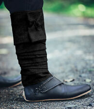 Wikinger Wollwadenwickel Schwarz "Karl" mittelalterliche Wadenwickle Beinwickel