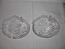 NACHTMANN 2 gleiche Glasschalen Weihnachtsmotiv