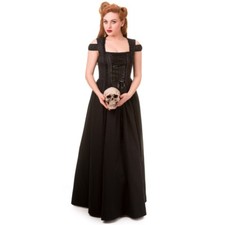 Banned Gothic Goth Victorian Steampunk Fantasy Maxikleid Kleid - Daysleeper