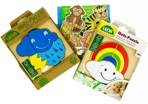 Set holz steckpuzzle - 2-er, holz-