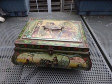 Alte große Blechdose Weihnachten - Weihnachtsdose - Christmas Tin - Löten !!!