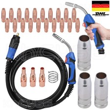 MB25 Schweißbrenner Schlauchpaket Brenner inkl. 0,8mm MIG/MAG Verschleißteile DE