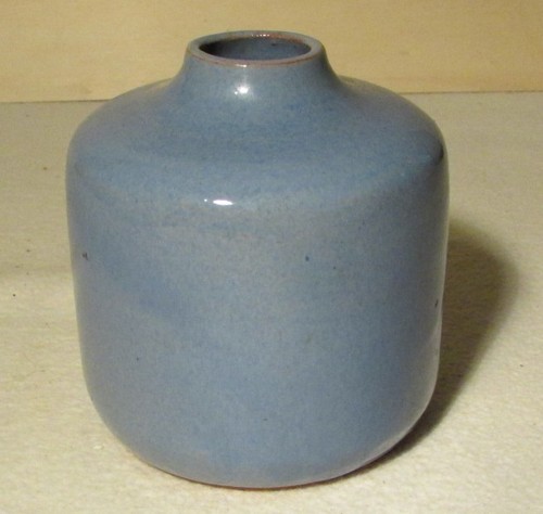 Kleine blaue steingutvase - kleine,