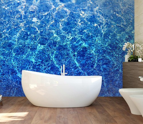 Blaue meer h3889 tapete - 3d,