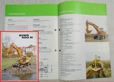 Prospekt Eder 400M vollhydraulischer Mobilbagger ca 1970