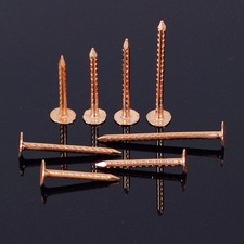 (33,98€/kg) 2,5 kg Schieferstifte KUPFER 2,8 x 30,35,40,50 mm, Schiefer-Nägel