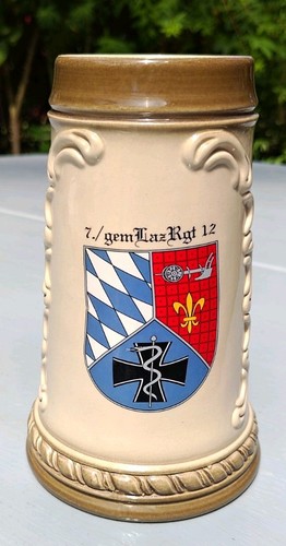 Bundeswehr bierkrug wappen - bierkrug,