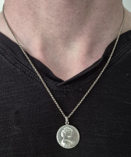 Kette 5cm 800 - silber, antik