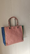 Dolcie&Gabbana Multicolor Glam Tote Tasche aus Leder