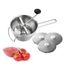 GEFU Passiergerät FLOTTE LOTTE Edelstahl Passiermühle Passiersieb 3 Lochscheiben