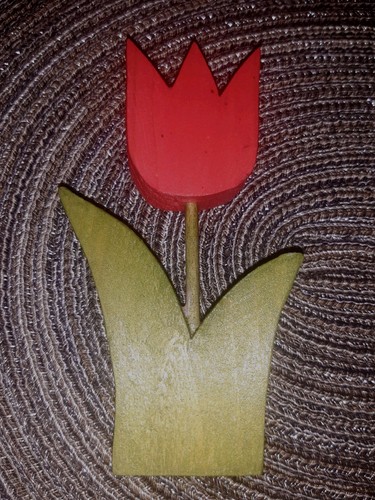 Tulpe aus holz - tulpe,