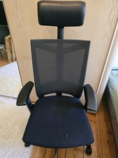 Haworth Comforto Ergonomischer Bürostuhl mit Netzrücken Lordose und Kopfstütze