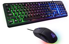 THE G-LAB Combo Iridium Tastatur und Maus Schwarz =Retourenware=