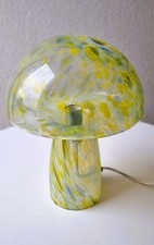 90er Italien   Glas Tisch-Leuchte Mushroom Italienische  Pilz-Lampe  VINTAGE 70s