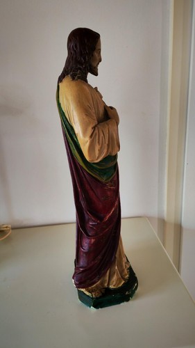 Alte große gips figur jesus - alte,