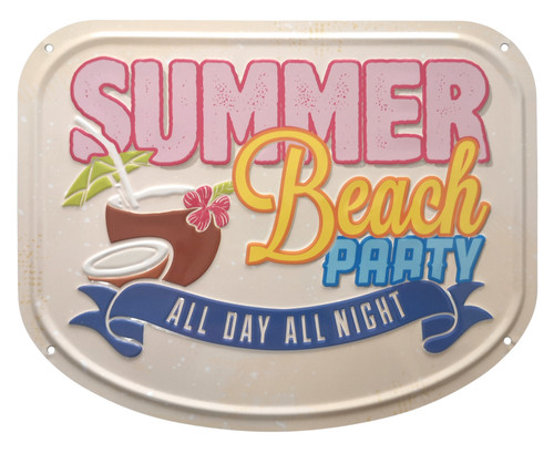 Blechschild summer beach - blechschild,