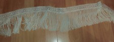Zierborte naturweiß mit Fransen ca. 7 m 